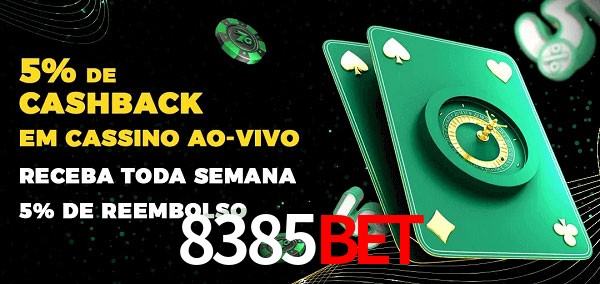 Promoções do cassino ao Vivo 8385bet